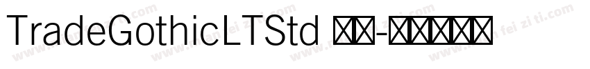 TradeGothicLTStd 常规字体转换